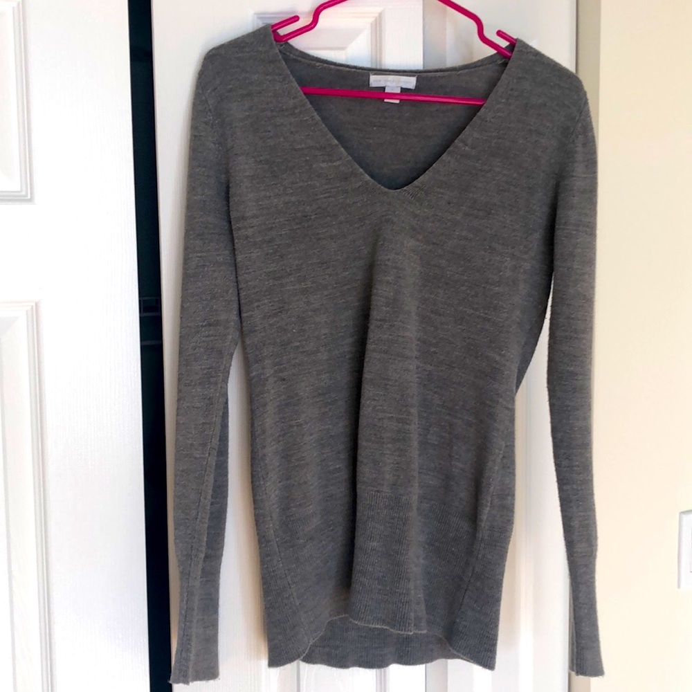 Grey v neck sweater